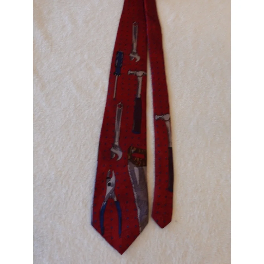Vintage‎ Home Improvement Tie Mens Tim's Garage Tool Time TV USA 90s Binford